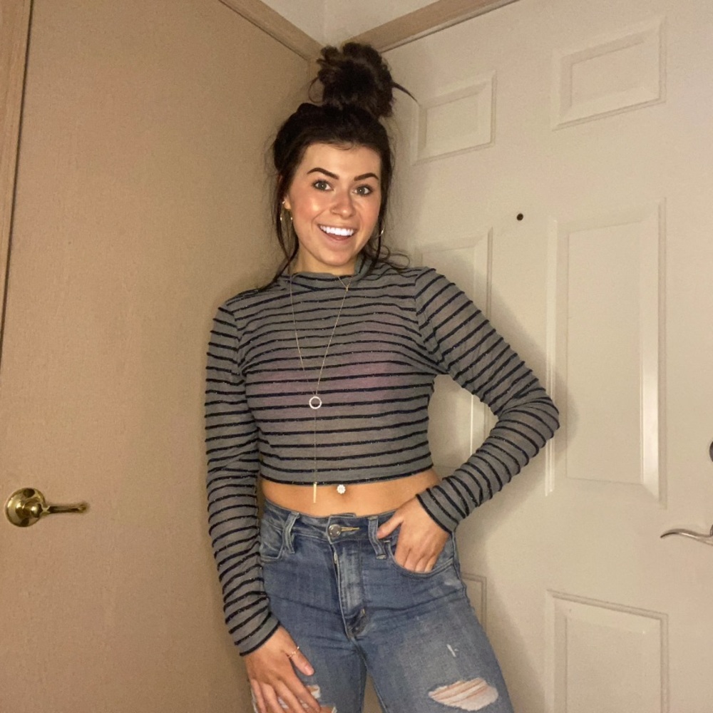 Striped Crop Top
